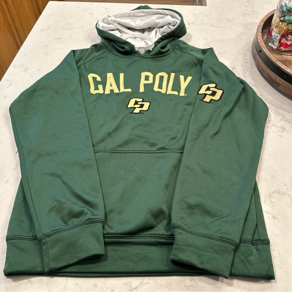 Cal Poly Pullover Hoodie Unisex Adult Size Small Green KA Knight Apparel - Picture 12 of 14